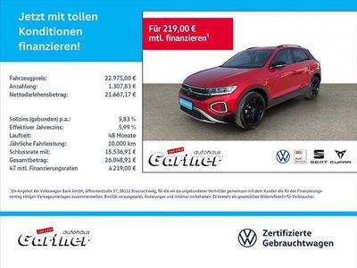 Second-hand VW T-Roc Style 110 CP (80 kW) 2022 Roșu SUV