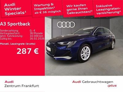 Navarrablau metallic Gebraucht 2025 Audi A3 Advanced Plus Limousine | 31.650 € (Superpreis)