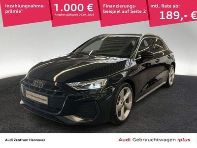 Gebraucht Audi A3 S-Line 150 PS (110 kW) 2024 0e mythosschwarz metallic (metallic) Limousine