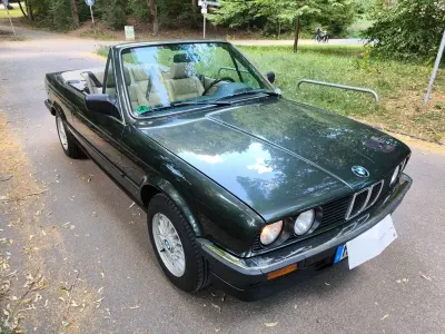 Gebraucht BMW 325 Cabriolet Sport Line 171 PS (125 kW) 1986 Grün Cabrio