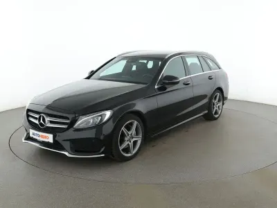 Gebraucht Mercedes C200 AMG line 2017 Schwarz Kombi