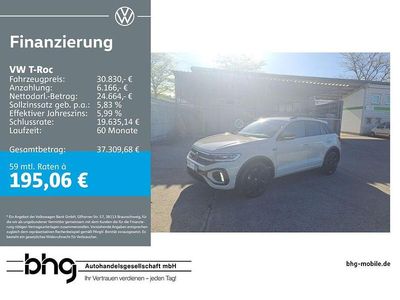 Usado VW T-Roc R-line 150 HP (110 kW) 2025 Cinzento SUV