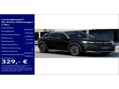 Neu VW T-Roc IQ Drive 150 PS (110 kW) 2026 Schwarz SUV