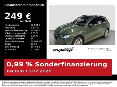 Gebraucht Audi A3 Advanced Plus 116 PS (85 kW) 2025 Distriktgrün metallic Limousine