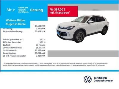 Weiß Gebraucht 2024 VW Tiguan Life SUV | 37.400 € (Etwas zu teuer)