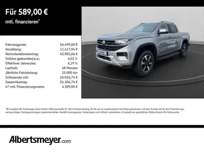 Neu VW Amarok Life 205 PS (150 kW) 2025 Silber Pickup