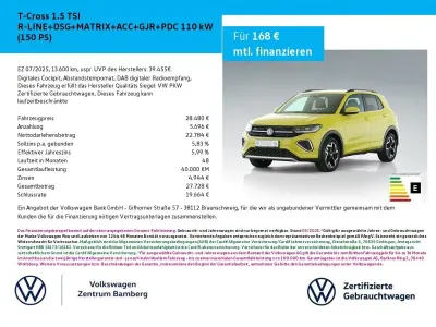 Gebraucht VW T-Cross R-line 150 PS (110 kW) 2025 Gelb SUV