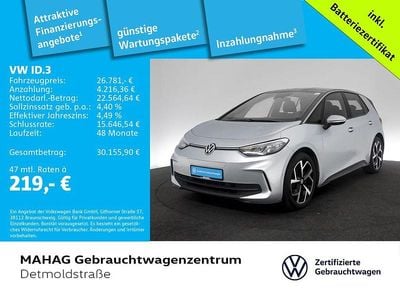 Gebraucht VW ID.3 Pro 150 kW (204 PS) 2023 Scale silver metallic/schwarz Kleinwagen