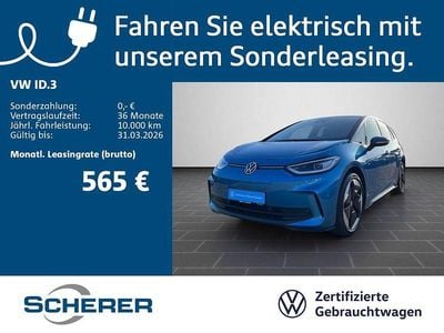 Gebraucht VW ID.3 Pro 169 kW (231 PS) 2025 Costa azul metallic / schwarz (metallic) Kleinwagen