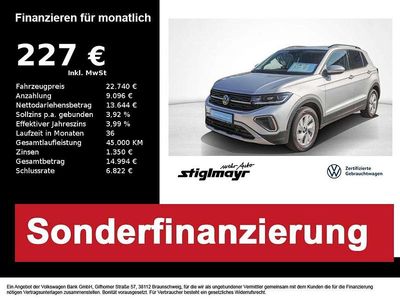 Gebraucht VW T-Cross Life 116 PS (85 kW) 2024 Reflexsilber SUV