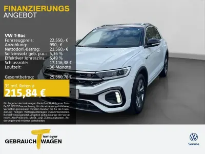 Gebraucht VW T-Roc R-line 150 PS (110 kW) 2023 Weiß SUV
