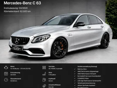Gebraucht Mercedes C63 AMG AMG 476 PS (350 kW) 2020 Silber Limousine