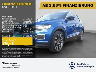 Usata VW T-Roc Sport 150 CV (110 kW) 2021 Blu SUV