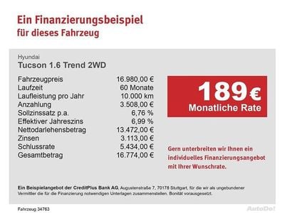 Gebraucht Hyundai Tucson Trend 132 PS (97 kW) 2020 Grau SUV