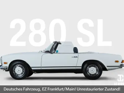 Używany Mercedes SL280 170 KM (125 kW) 1969 Biały Kabriolet