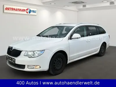 Second-hand Skoda Superb Family 160 CP (117 kW) 2011 Alb Break