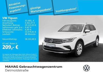 Usata VW Tiguan Elegance 200 CV (147 kW) 2023 Bianco SUV