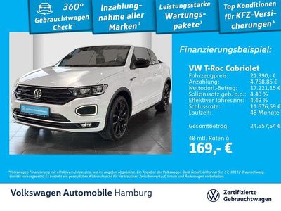 Gebraucht VW T-Roc Cabriolet R-line 150 PS (110 kW) 2021 Weiß Cabrio