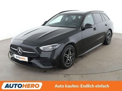Gebraucht Mercedes C220 AMG line 200 PS (147 kW) 2022 Schwarz Limousine