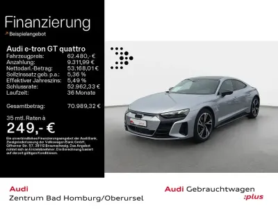 Gebraucht Audi e-tron GT quattro Ambiente 350 kW (476 PS) 2023 Florettsilber metallic Limousine