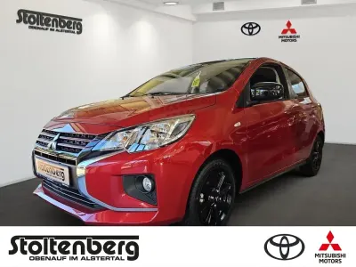 Gebraucht Mitsubishi Space Star Select+ 71 PS (52 kW) 2024 Amarena rot/piano schwarz (m) Kleinwagen