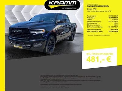 Schwarz Neu 2025 Dodge Ram Limited Abholung | 94.980 € (Guter Preis)