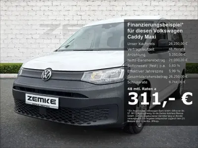 Brugt VW Caddy Maxi Basis 122 HK (89 kW) 2022 Hvid MPV