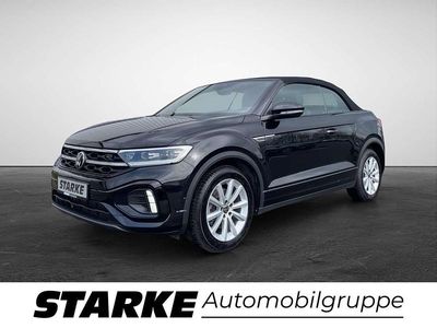 Gebraucht VW T-Roc Cabriolet R-line 150 PS (110 kW) 2023 Schwarz Cabrio