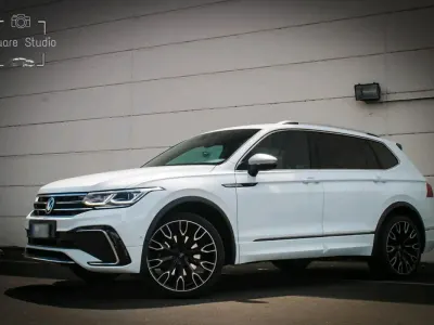 Gebraucht VW Tiguan Allspace R-line 150 PS (110 kW) 2021 Weiß SUV