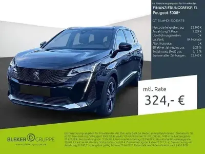 Brugt Peugeot 5008 GT 131 HK (96 kW) 2023 Sort MPV
