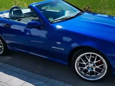 Gebraucht Mercedes SLK230 193 PS (141 kW) 1998 Blau Cabrio