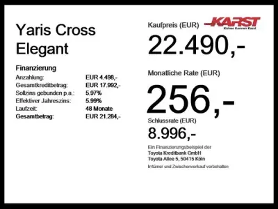 Gebraucht Toyota Yaris Elegant 116 PS (85 kW) 2022 Marlingrau metallic Kleinwagen