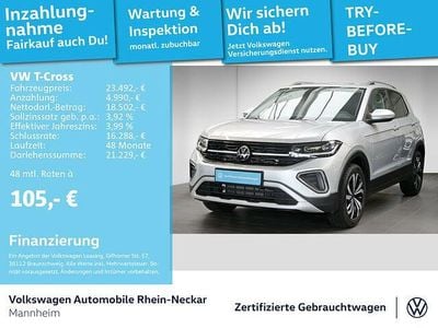Reflexsilber metallic Gebraucht 2024 VW T-Cross Style SUV | 23.492 € (Guter Preis)