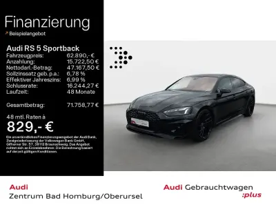 Gebraucht Audi RS5 Sportback Ambiente 450 PS (330 kW) 2023 Mythosschwarz metallic Limousine