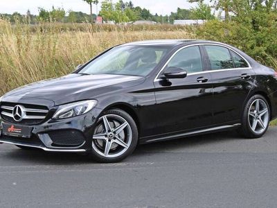 gebraucht Mercedes C220 d 9G *AMG-Paket/Burmester/Vollleder/1.Hand*