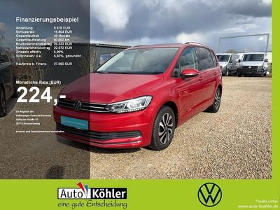 Gebraucht VW Touran Active 150 PS (110 kW) 2021 Rot Van / Kleinbus