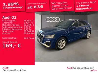 Gebraucht Audi Q2 S-Line 116 PS (85 kW) 2025 Ascariblau metallic SUV