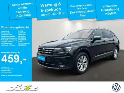 Gebraucht VW Tiguan Allspace Highline 239 PS (175 kW) 2018 Schwarz SUV