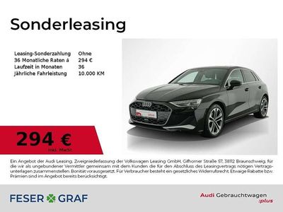Mythosschwarz metallic Gebraucht 2024 Audi A3 Advanced Plus Limousine | 36.940 € (Fairer Preis)