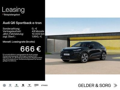 Neu Audi Q6 Sportback e-tron Performance 239 kW (326 PS) 2026 Schwarz SUV