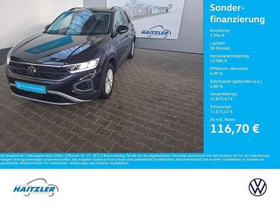 Gebraucht VW T-Roc Life 110 PS (80 kW) 2023 Schwarz SUV