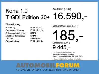 Gebraucht Hyundai Kona Edition 30+ 120 PS (88 kW) 2022 Galaxy grey / mic SUV