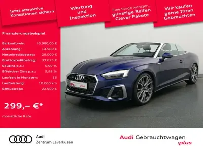 Gebraucht Audi A5 Cabriolet S-Line 265 PS (194 kW) 2021 Blau Cabrio
