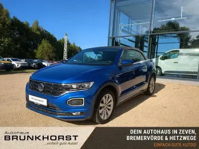 Brugt VW T-Roc Cabriolet R-line 150 HK (110 kW) 2020 Blå Cabriolet
