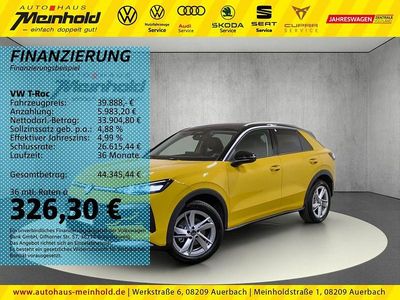 Canary yellow uni schwarz uni Gebraucht 2026 VW T-Roc Style SUV | 39.888 € (Teuer)