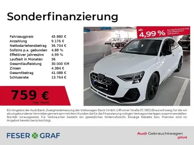Używany Audi S3 Ambiente 333 KM (244 kW) 2025 Biały Sedan/Limuzyna