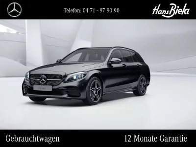 Gebraucht Mercedes C200 AMG 184 PS (135 kW) 2018 Obsidianschwarz Kombi