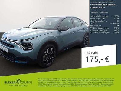 Hellblau Gebraucht 2021 Citroën e-C4 Feel Limousine | 15.090 € (Guter Preis)