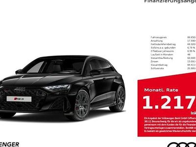Neu Audi RS3 Sport 400 PS (294 kW) 2026 Mythosschwarz Limousine