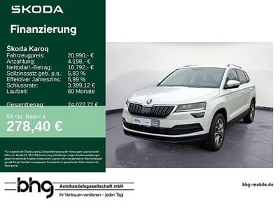 Usata Skoda Karoq Clever 150 CV (110 kW) 2021 Bianco SUV